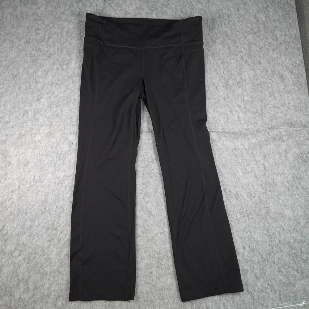 Athleta Pant Womens Extra Large Black Straight Up Flare Leg Yoga
